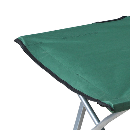 Foldable Camping Bed Camping Cot with Metal Frame 136 kg Capacity for Beach Hiking 193x64x40 cm Green
