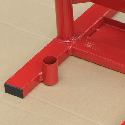 Motocross Steel Support Lift Stand Universal Base Platform for Repair and Parking Motorcycle Accessory Adjustable Height 28x34x30-40cm Load 150kg Red