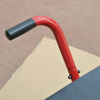 Motocross Steel Support Lift Stand Universal Base Platform for Repair and Parking Motorcycle Accessory Adjustable Height 28x34x30-40cm Load 150kg Red