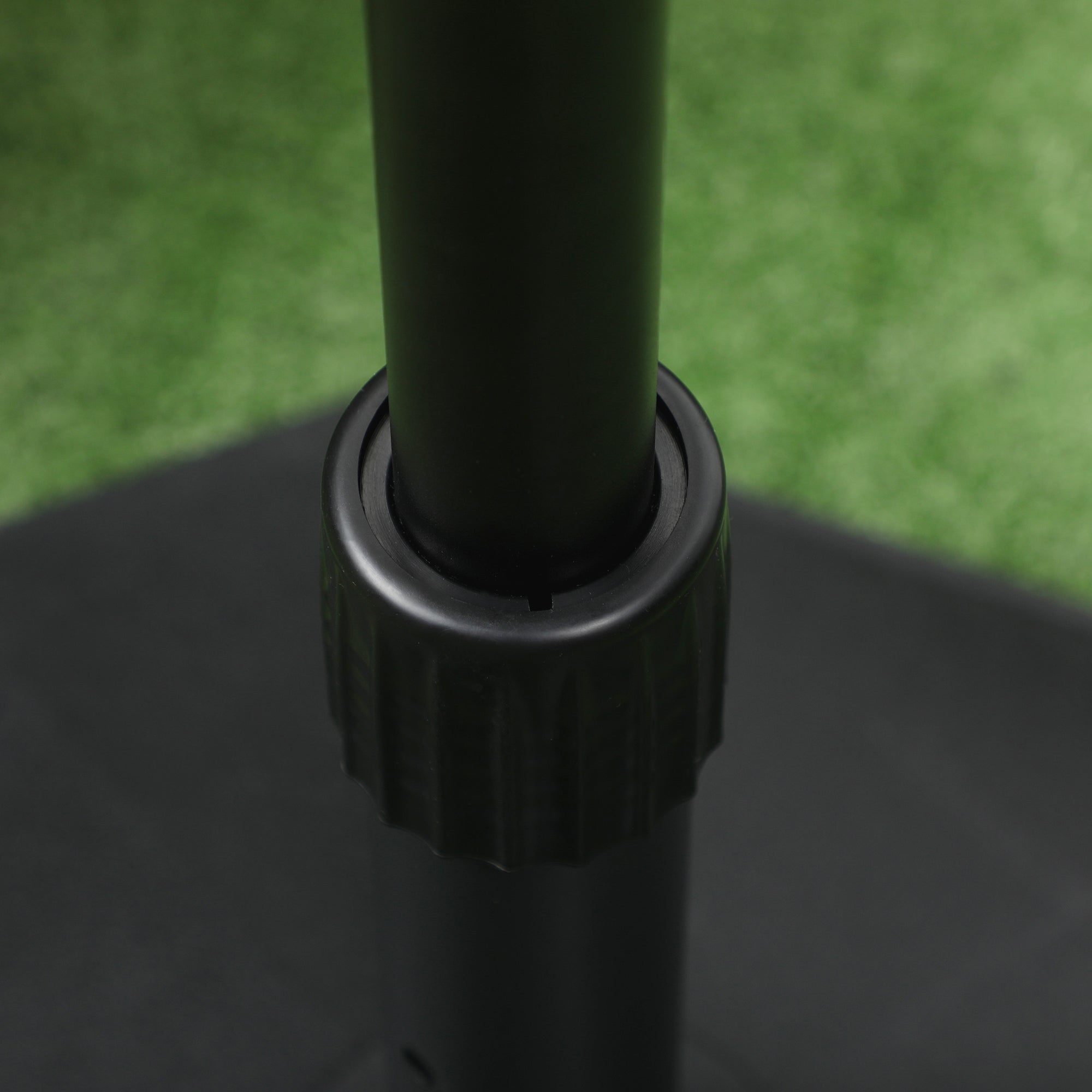 Umbrella Stand 18 kg Umbrella Base for Mast Diameter Ø 34/38/48 mm, Umbrella Stand for Garden, Balcony, Cement Filling, Black