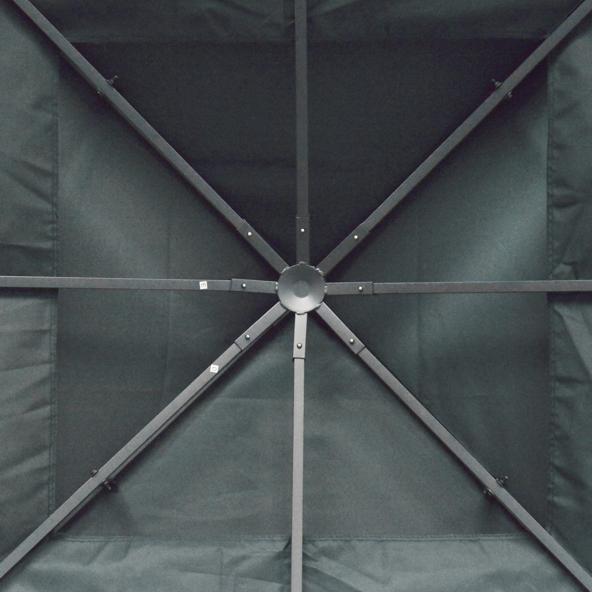 Replacement Roof for Pavilion 3x3m Water-Resistant Pavilion Roof for Metal Pavilion Pavilion Replacement Roof Garden Pavilion Party Tent Garden Tent Polyester Charcoal Grey