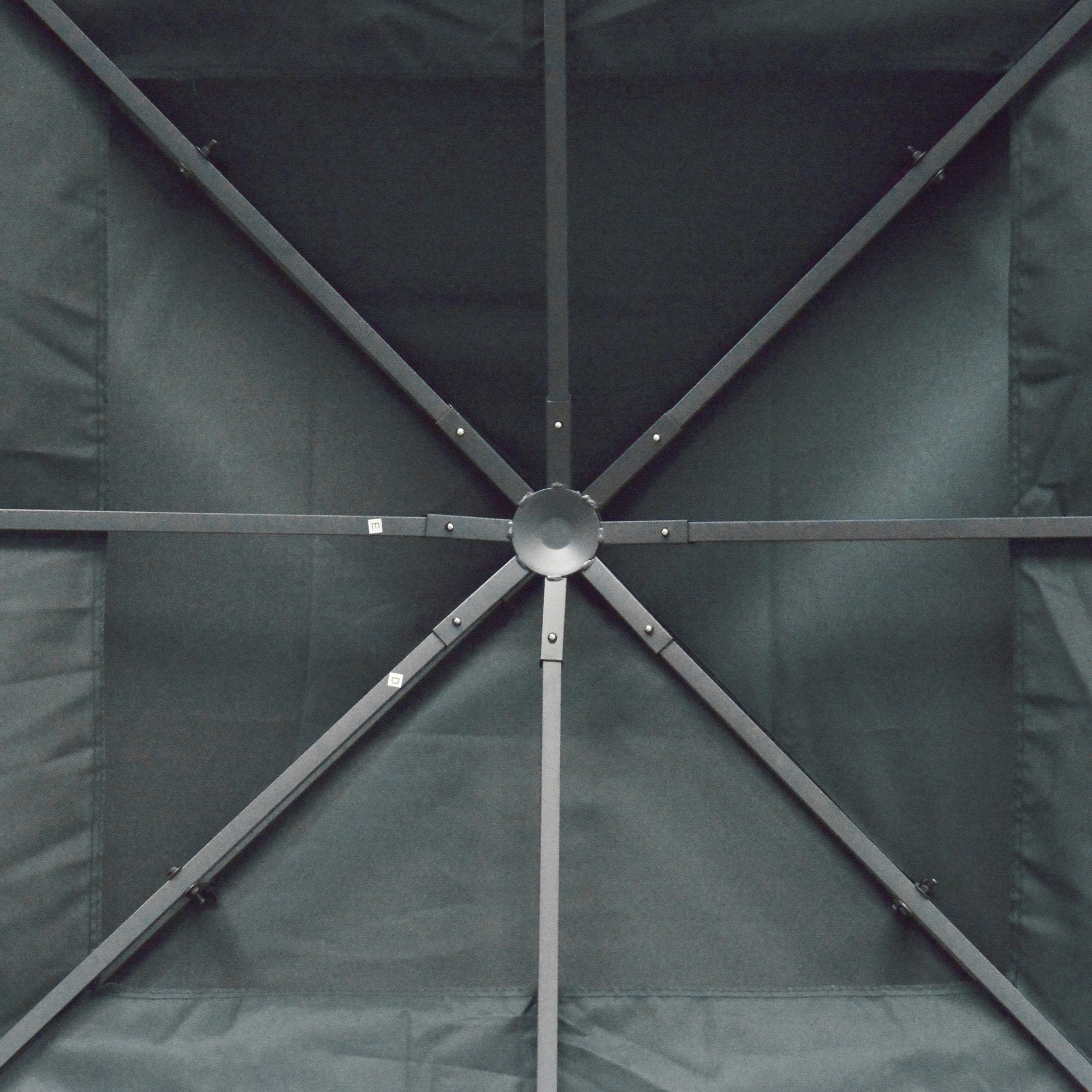 Replacement Roof for Pavilion 3x3m Water-Resistant Pavilion Roof for Metal Pavilion Pavilion Replacement Roof Garden Pavilion Party Tent Garden Tent Polyester Charcoal Grey