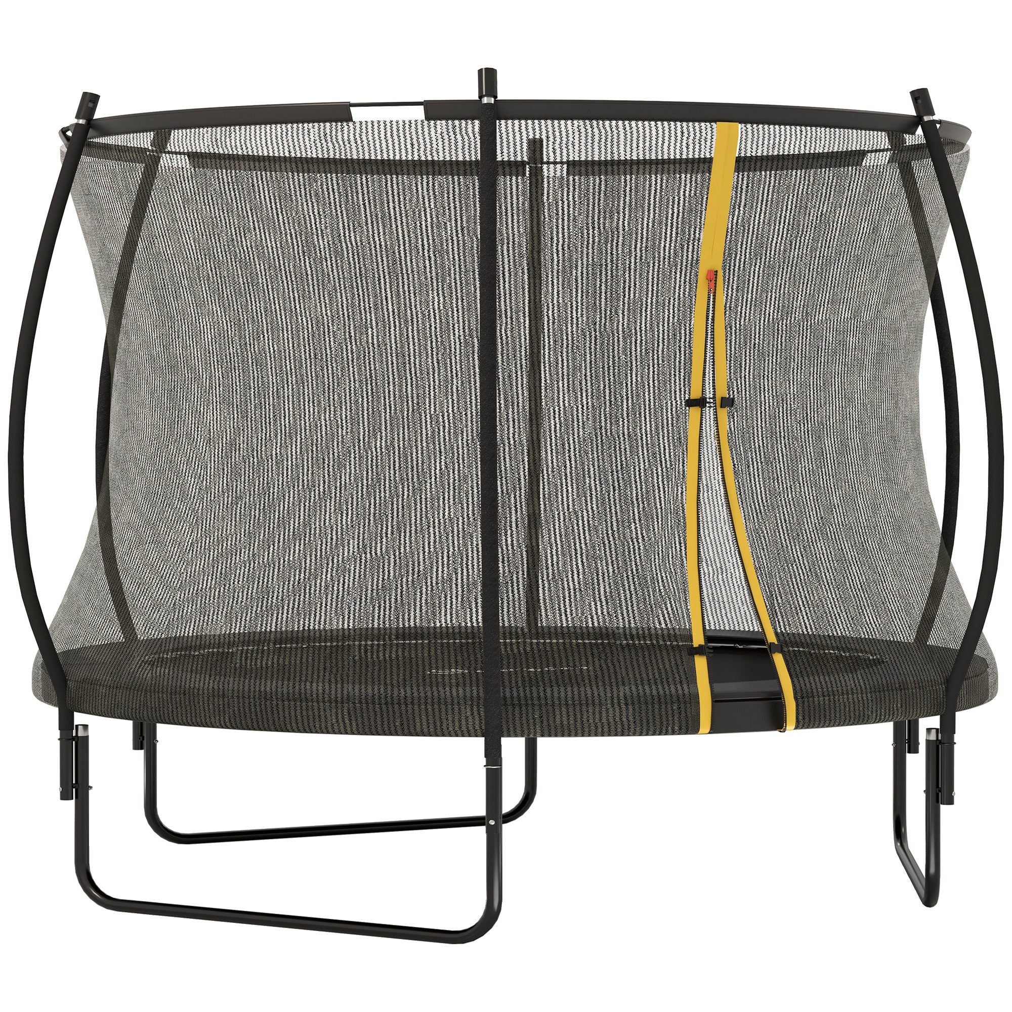 SPORTNOW Garden Trampoline, Ø 305 cm, Outdoor Trampoline, with Safety Net, U-shaped Legs, 54 High Tension Springs, black