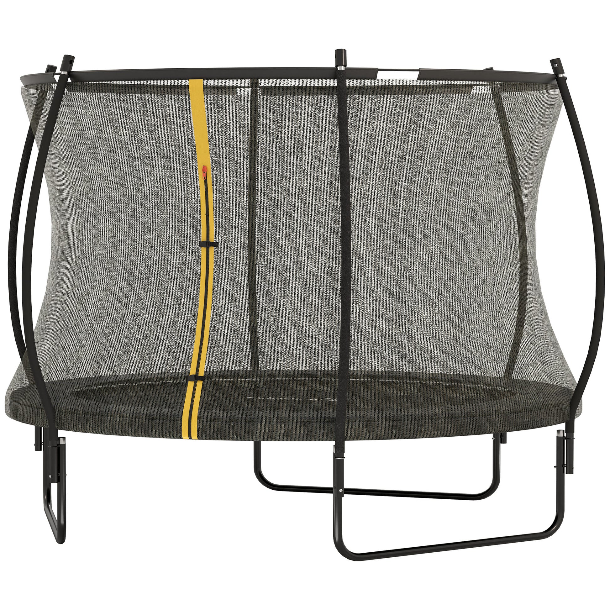 SPORTNOW Garden Trampoline, Ø 305 cm, Outdoor Trampoline, with Safety Net, U-shaped Legs, 54 High Tension Springs, black
