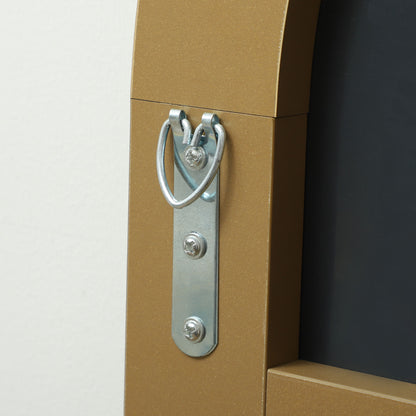 Full-Length Mirror, 50 x 150 cm, standing mirror, large frameless wall mirror, for living room, bedroom, gold tone