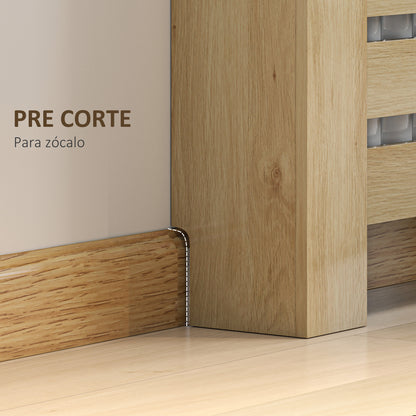 Radiator Cover with Drawer MDF Radiator Cover for Living Room Bedroom Hallway 111x19x95.5 cm Oak