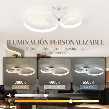 40W LED Ceiling Lamp Modern LED Ceiling Light 3000K/4000K/6500K for Bedroom Living Room Kitchen Dining Room White