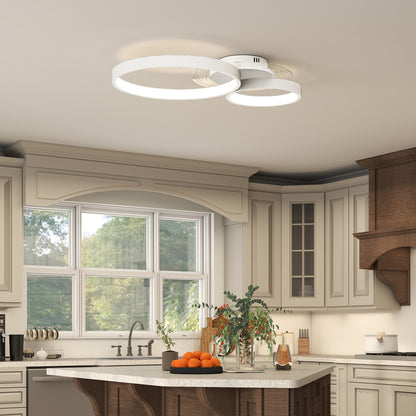 40W LED Ceiling Lamp Modern LED Ceiling Light 3000K/4000K/6500K for Bedroom Living Room Kitchen Dining Room White