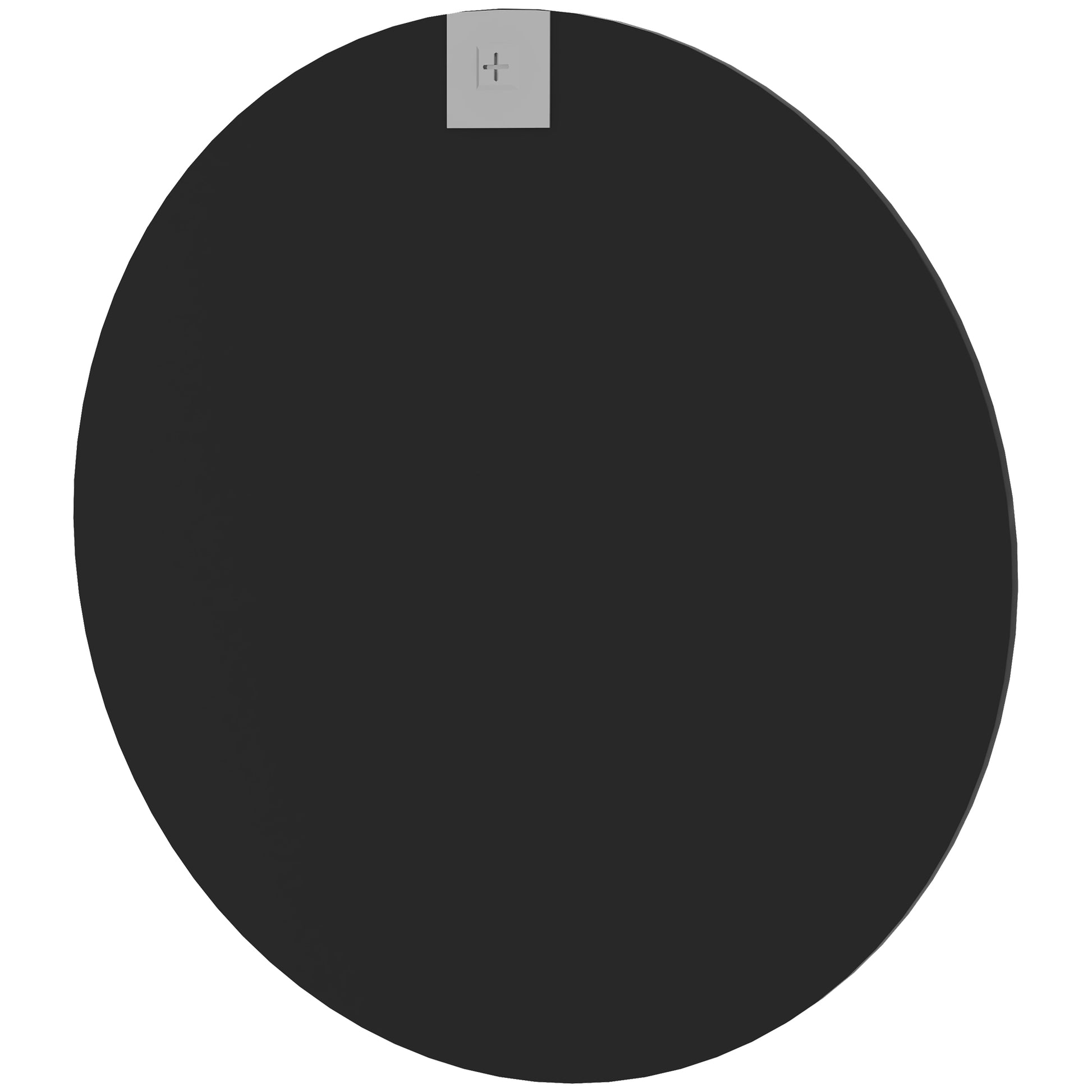 Wall Mirror, 60 x 60 cm Round Bathroom Mirror with Aluminum Alloy Frame, Decorative Mirror for Bathroom, Living Room, Bedroom, Black