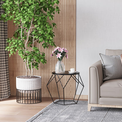 Nordic Minimalist Geometric Coffee Table, Steel, 54x54x44cm