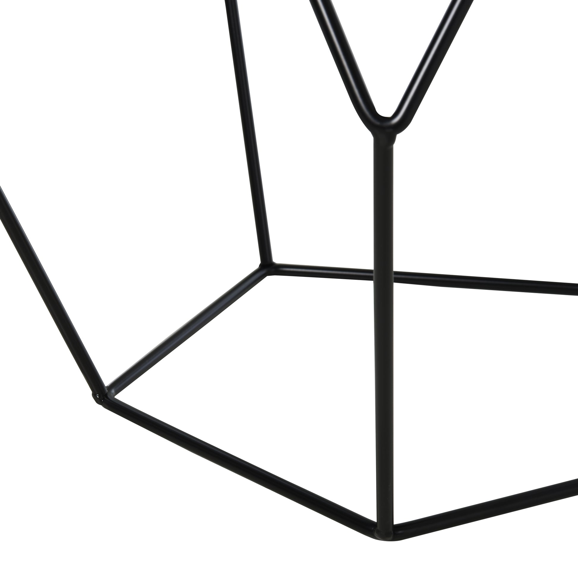 Nordic Minimalist Geometric Coffee Table, Steel, 54x54x44cm