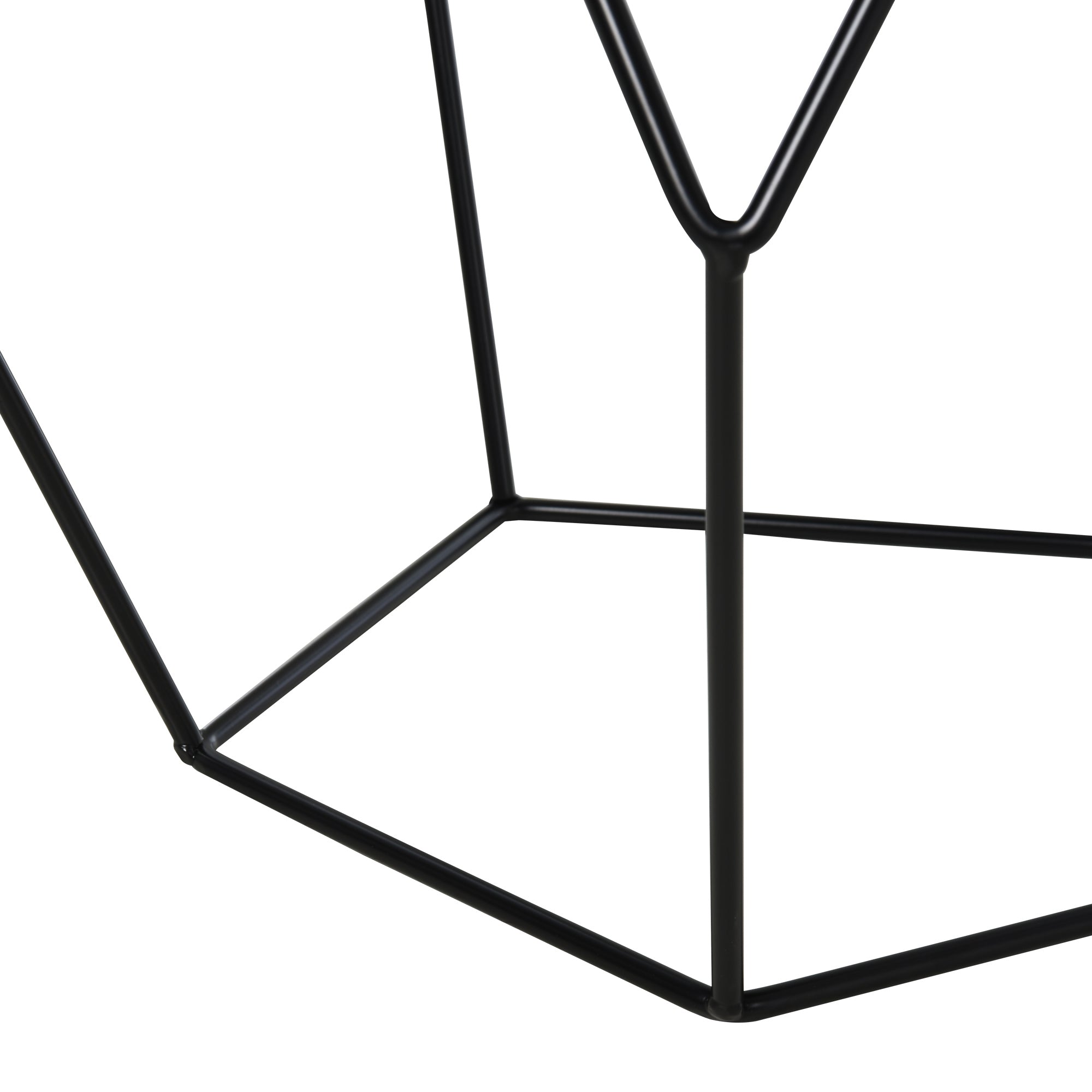 Nordic Minimalist Geometric Coffee Table, Steel, 54x54x44cm