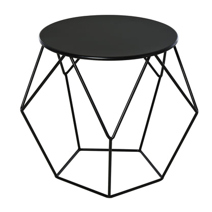 Nordic Minimalist Geometric Coffee Table, Steel, 54x54x44cm