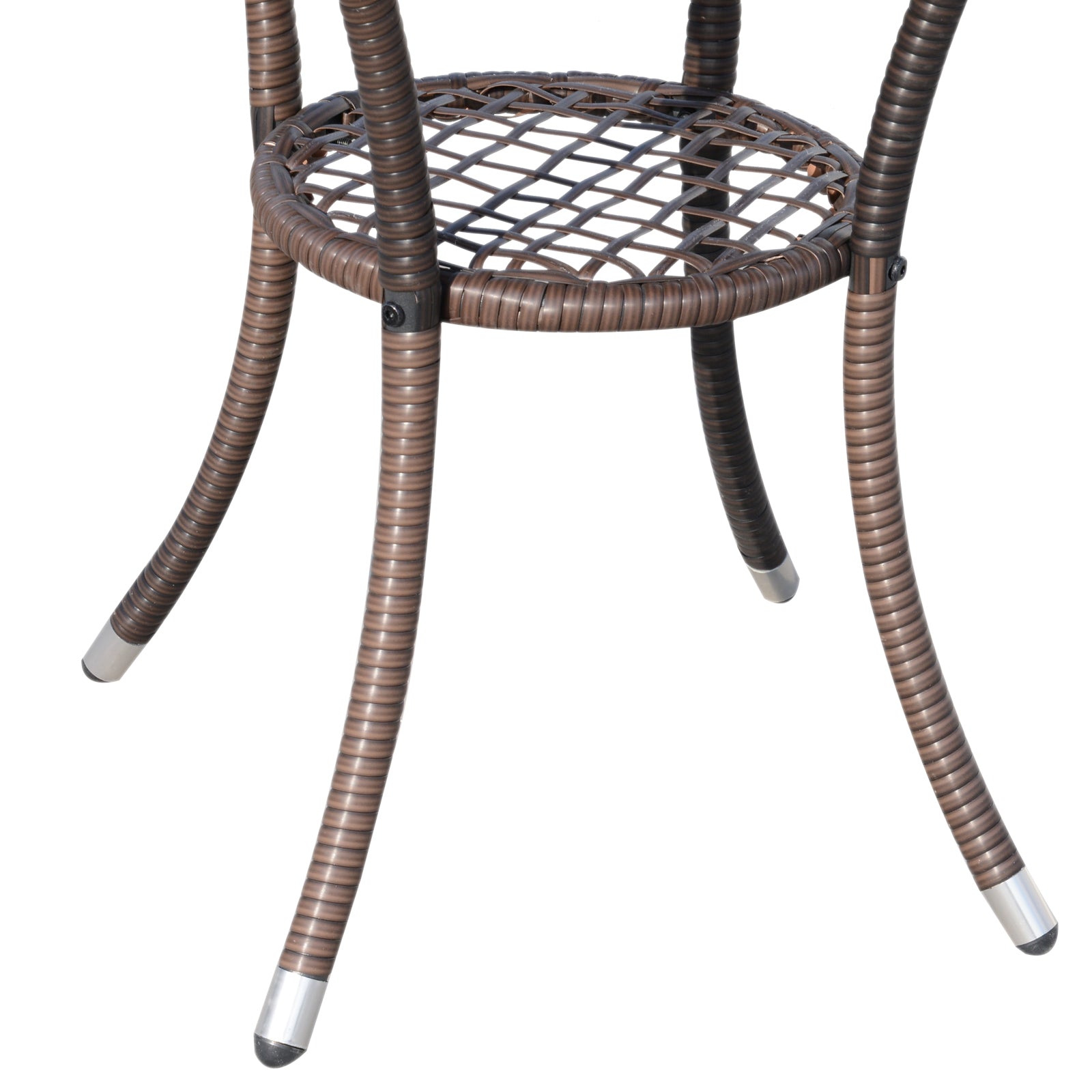 Poly Rattan Garden Furniture Set, Outdoor Lounge Balcony Furniture for 2 People, 3-Piece Seating Group, 2 Chairs, Table Seat Cushions, Garden Lounge for Garden, Terrace, Balcony, Brown