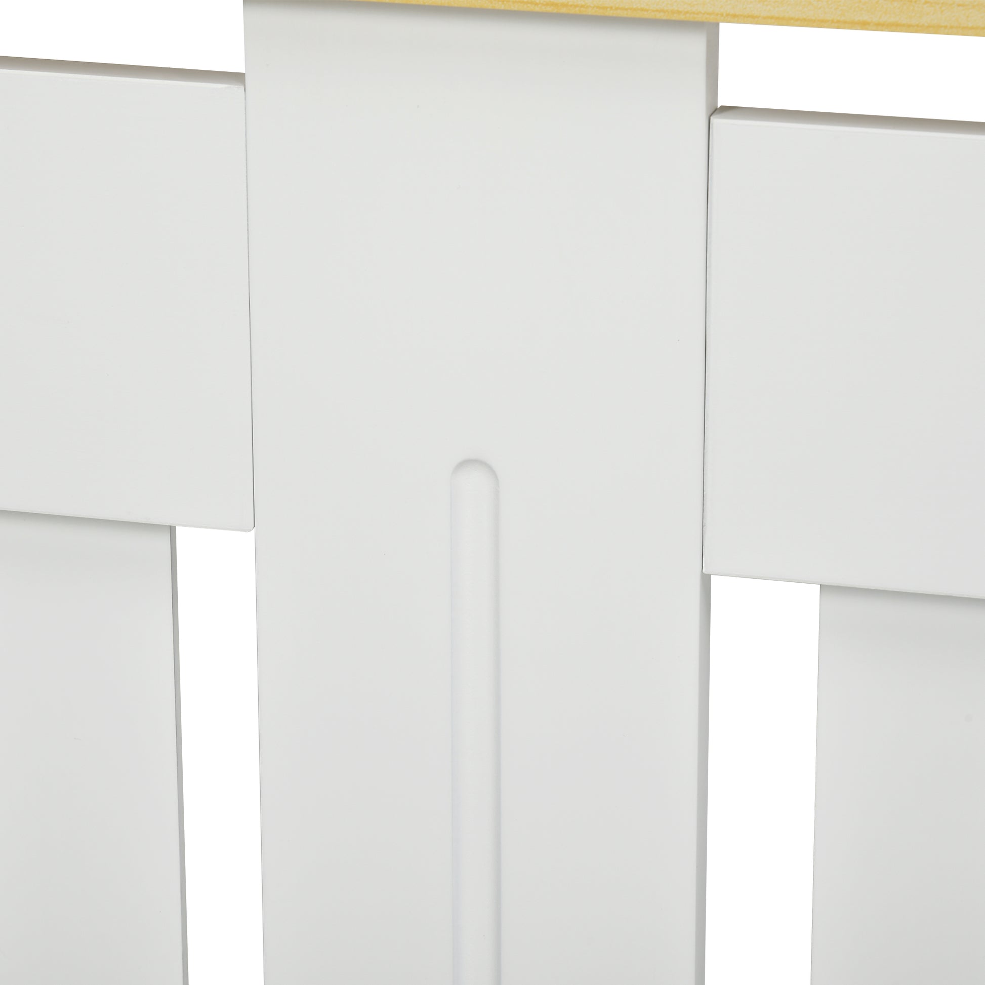 Radiator Cover 152x19x83 cm MDF Radiator Cabinet with Anti-Tip Device Modern Design for Living Room Bedroom White