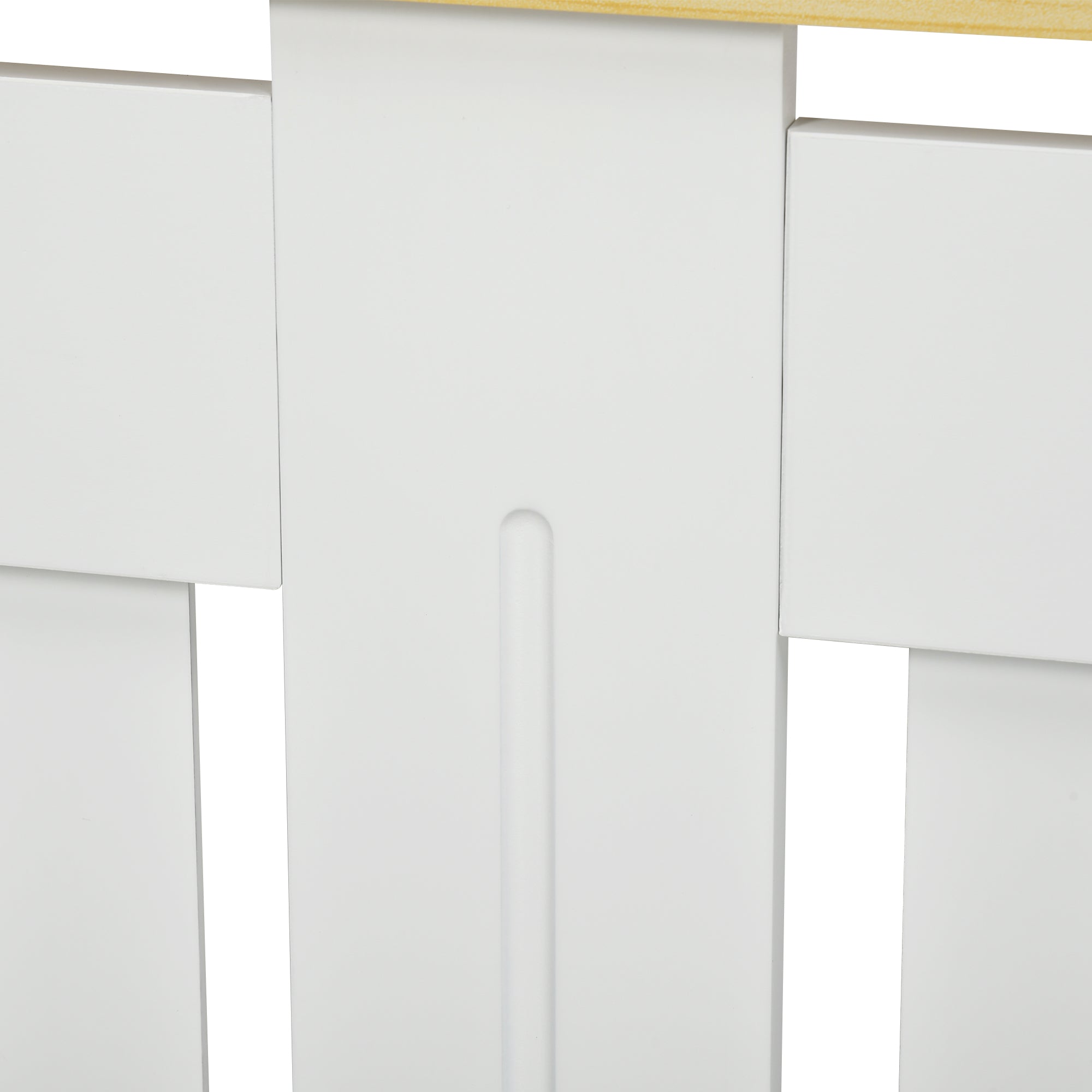 Radiator Cover 152x19x83 cm MDF Radiator Cabinet with Anti-Tip Device Modern Design for Living Room Bedroom White