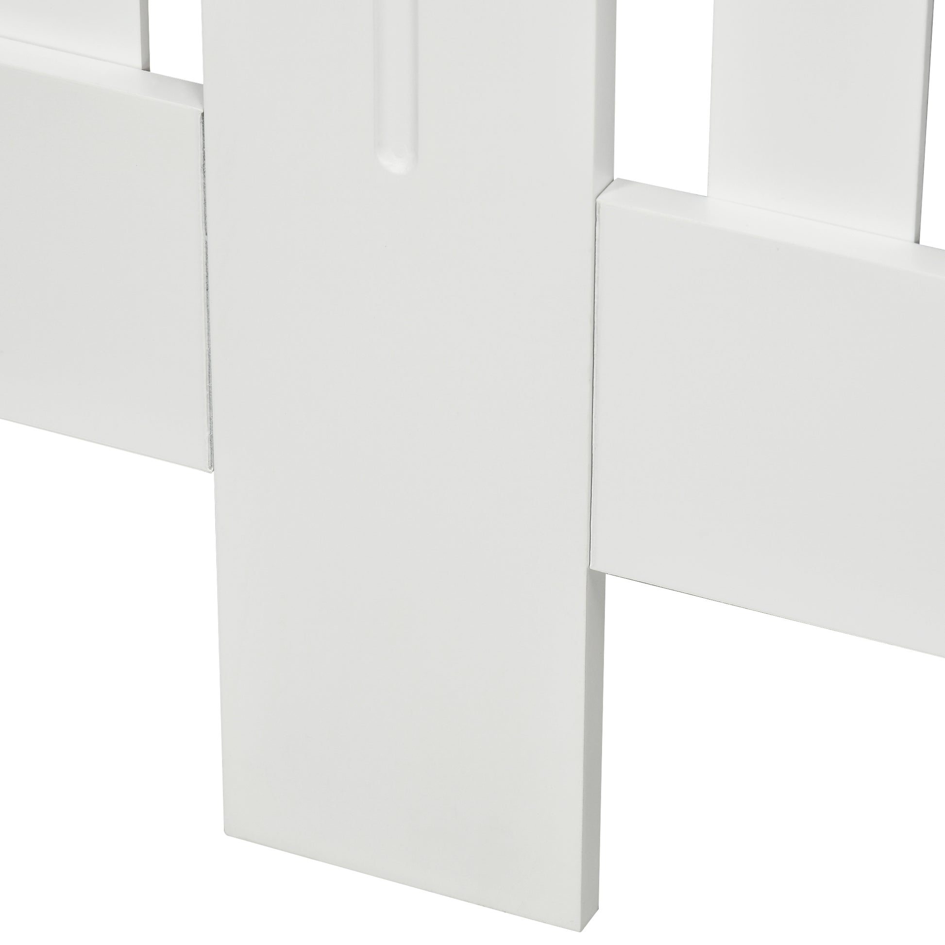 Radiator Cover 152x19x83 cm MDF Radiator Cabinet with Anti-Tip Device Modern Design for Living Room Bedroom White
