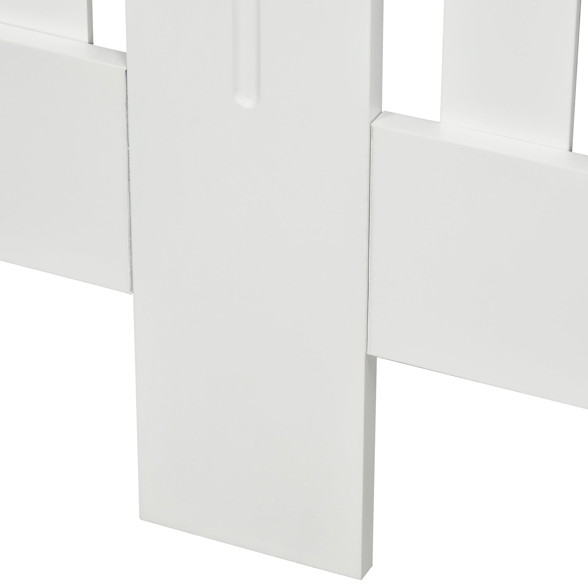 Radiator Cover 152x19x83 cm MDF Radiator Cabinet with Anti-Tip Device Modern Design for Living Room Bedroom White