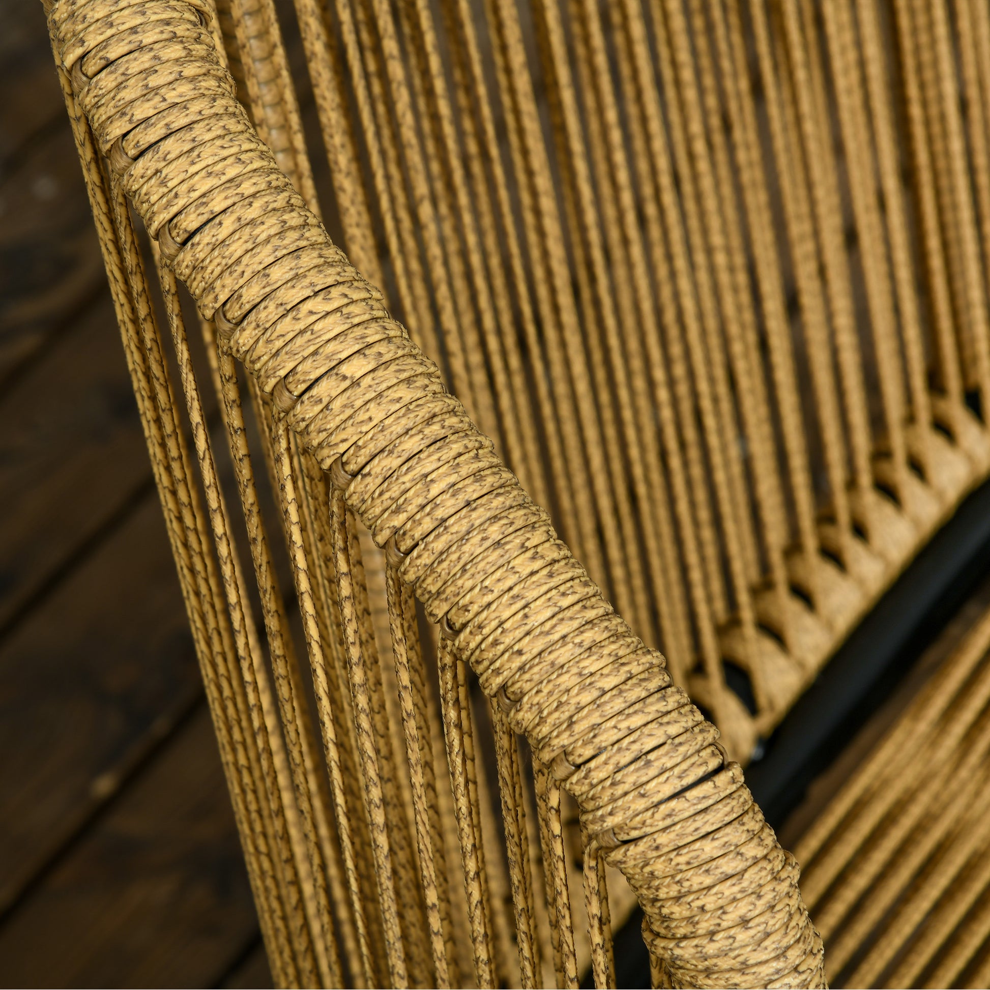 3-piece Rattan Garden Furniture Set, Garden Set with 2 Garden Chairs, Side Table, Seating Group with Seat & Back Cushions, for Balcony, Terrace, Steel, Green
