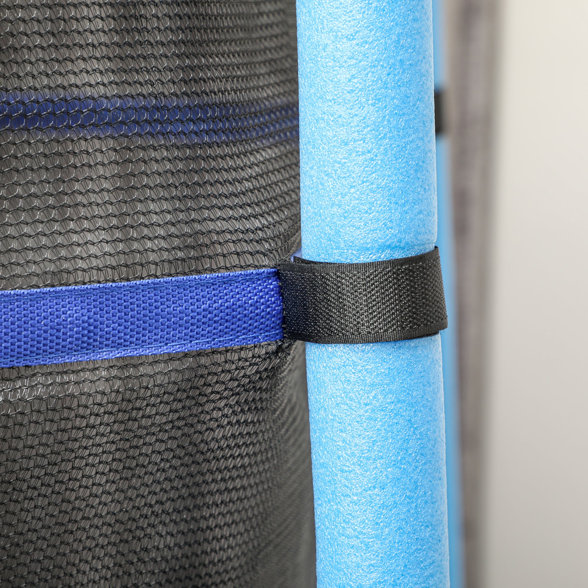 Children's Trampoline Ø163 cm, Trampoline with Safety Net, Edge Cover, Garden Trampoline for Children 3-10 Years, up to 50 kg Load Capacity, Blue