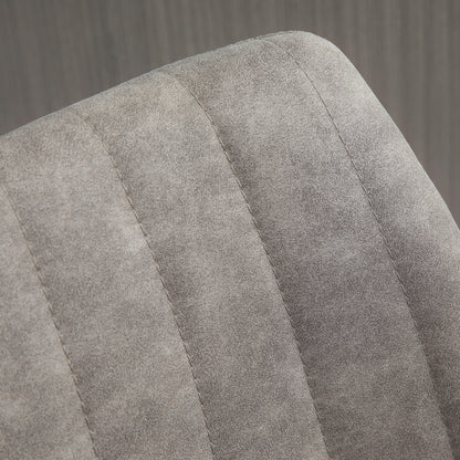 Set of 2 vintage style adjustable height swivel bar stools with footrest - Gray