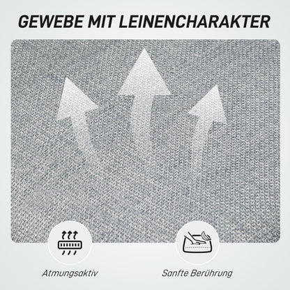 Desk Chair, Height Adjustable Home Office Chair without Armrest, Swivel Office Chair with Tilt Function, Office Chair with Linen Look for Bedroom, Dark Gray