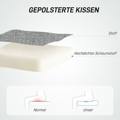 Desk Chair, Height Adjustable Home Office Chair without Armrest, Swivel Office Chair with Tilt Function, Office Chair with Linen Look for Bedroom, Dark Gray