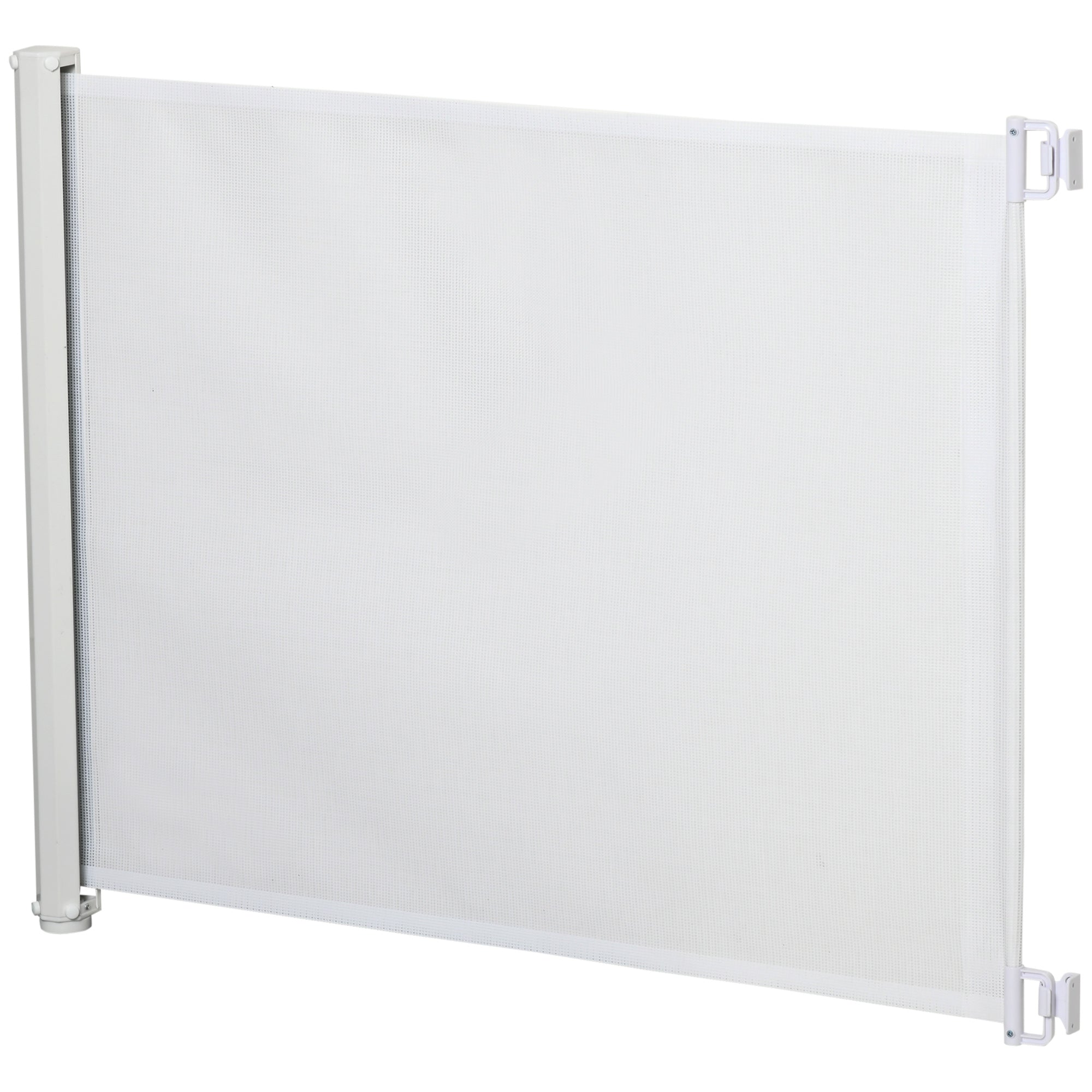 Stair Safety Gate 115 cm Dog Door Safety Gate Stair Guard Safety Partition Partition Door Safety Extendable Stair Safety Roller Shade Roller Retractable Plastic White