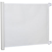Stair Safety Gate 115 cm Dog Door Safety Gate Stair Guard Safety Partition Partition Door Safety Extendable Stair Safety Roller Shade Roller Retractable Plastic White