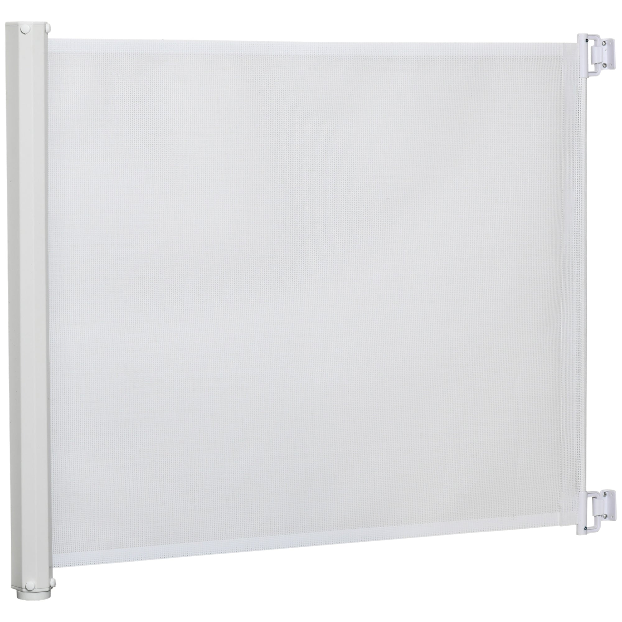 Stair Safety Gate 115 cm Dog Door Safety Gate Stair Guard Safety Partition Partition Door Safety Extendable Stair Safety Roller Shade Roller Retractable Plastic White
