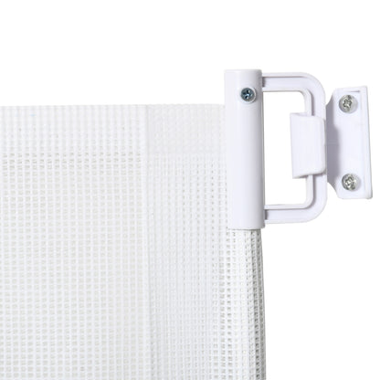 Stair Safety Gate 115 cm Dog Door Safety Gate Stair Guard Safety Partition Partition Door Safety Extendable Stair Safety Roller Shade Roller Retractable Plastic White