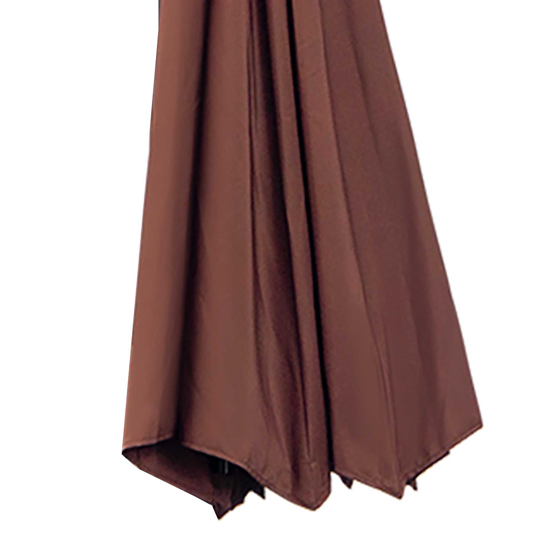 3x2.5 m Garden Cantilever Umbrella with Crank, Steel and Polyester, Brown