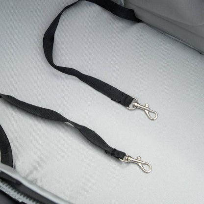 Pet Stroller Pet Stroller with Folding Function for Small Dogs and Cats Pet Cart Cat Stroller Oxford Gray 67 x 45 x 96 cm