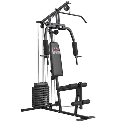 Fitness Power Station Strength Training Machine with 9 weight blocks of 5 kg each, total 45 kg, for a complete workout - 200 x 135 x 103 cm