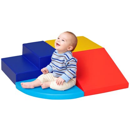4 Piece Foam Building Blocks Children Soft Blocks Climbing Bricks Soft Giant Blocks Building Toy Large Blocks Foam Blocks Play Blocks for Babies & Toddlers Multicolor