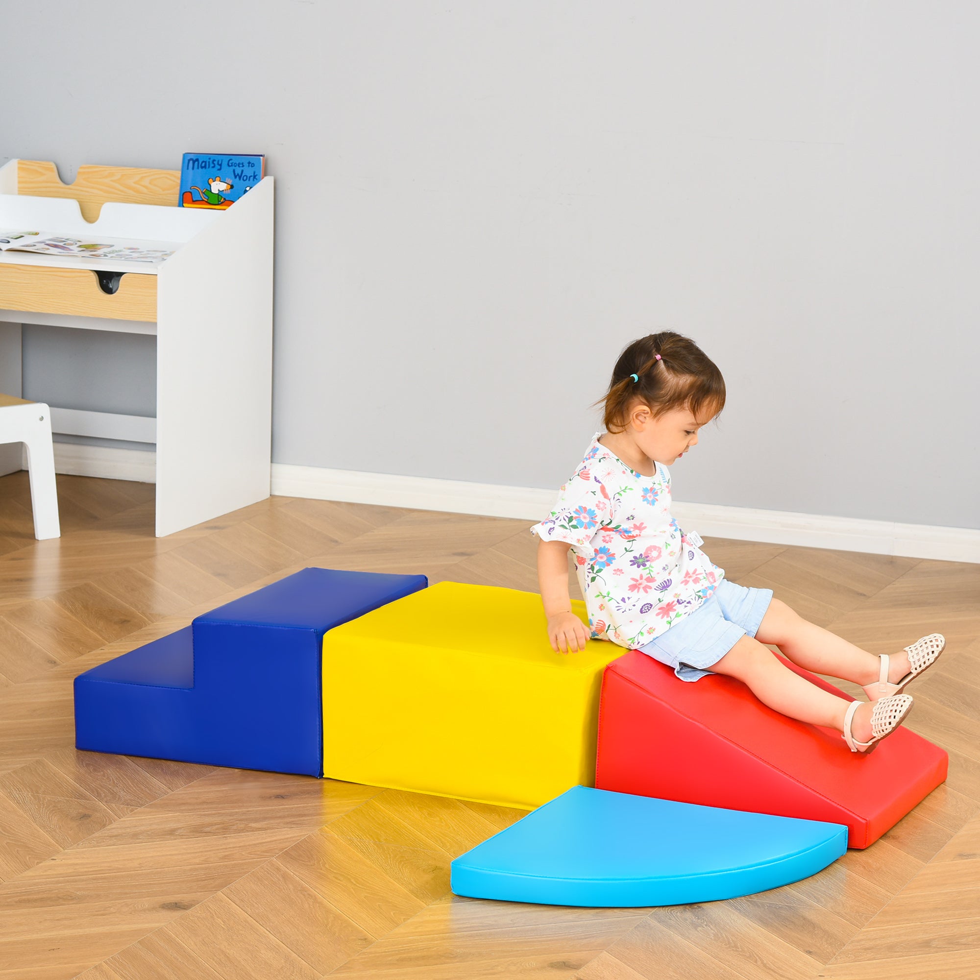 4 Piece Foam Building Blocks Children Soft Blocks Climbing Bricks Soft Giant Blocks Building Toy Large Blocks Foam Blocks Play Blocks for Babies & Toddlers Multicolor