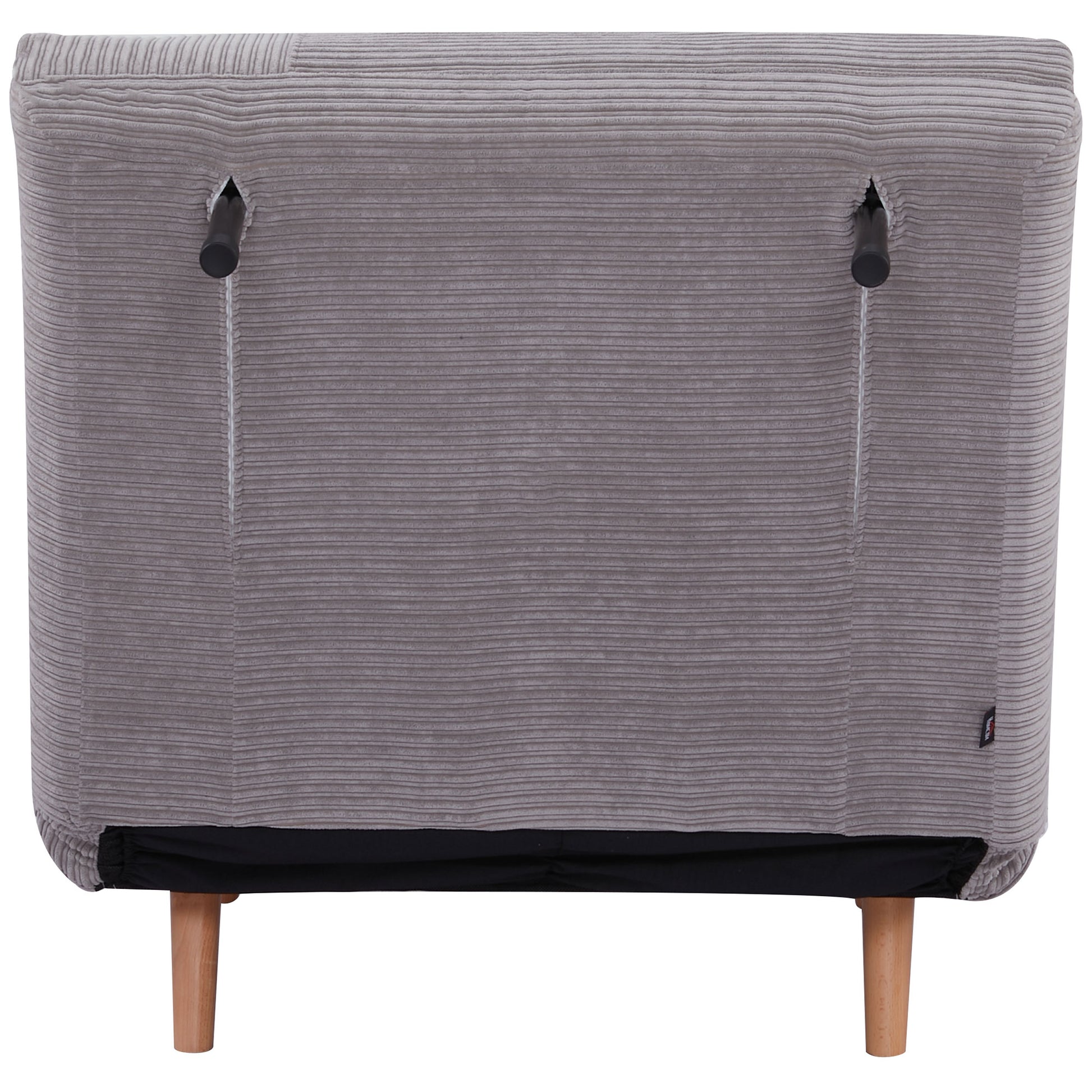 2-in-1 Sleeper Sofa Sleeper Chair Adjustable Folding Mattress Guest Bed in Corduroy Look, for Bedroom, Living Room Light Grey 82 x 89 x 83 cm