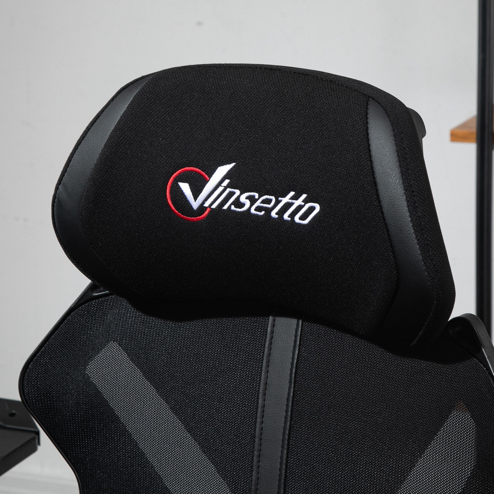 Gaming Chair with Retractable Footrest Desk Chair Reclining Office Chair with Headrest and Adjustable Height 25.6x25.6x47-50.8 inches Black