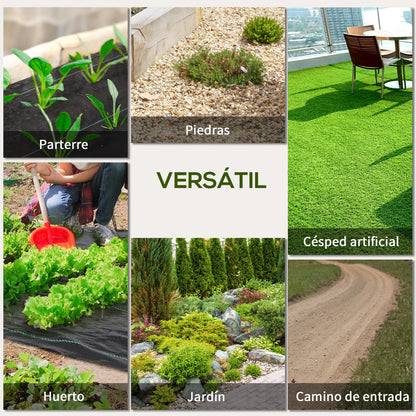 Weed Control Fabric Weed Barrier 2x50 m Geotextile Mesh 130 g/m² for Weed and Weed Control Garden Mesh Roll Black