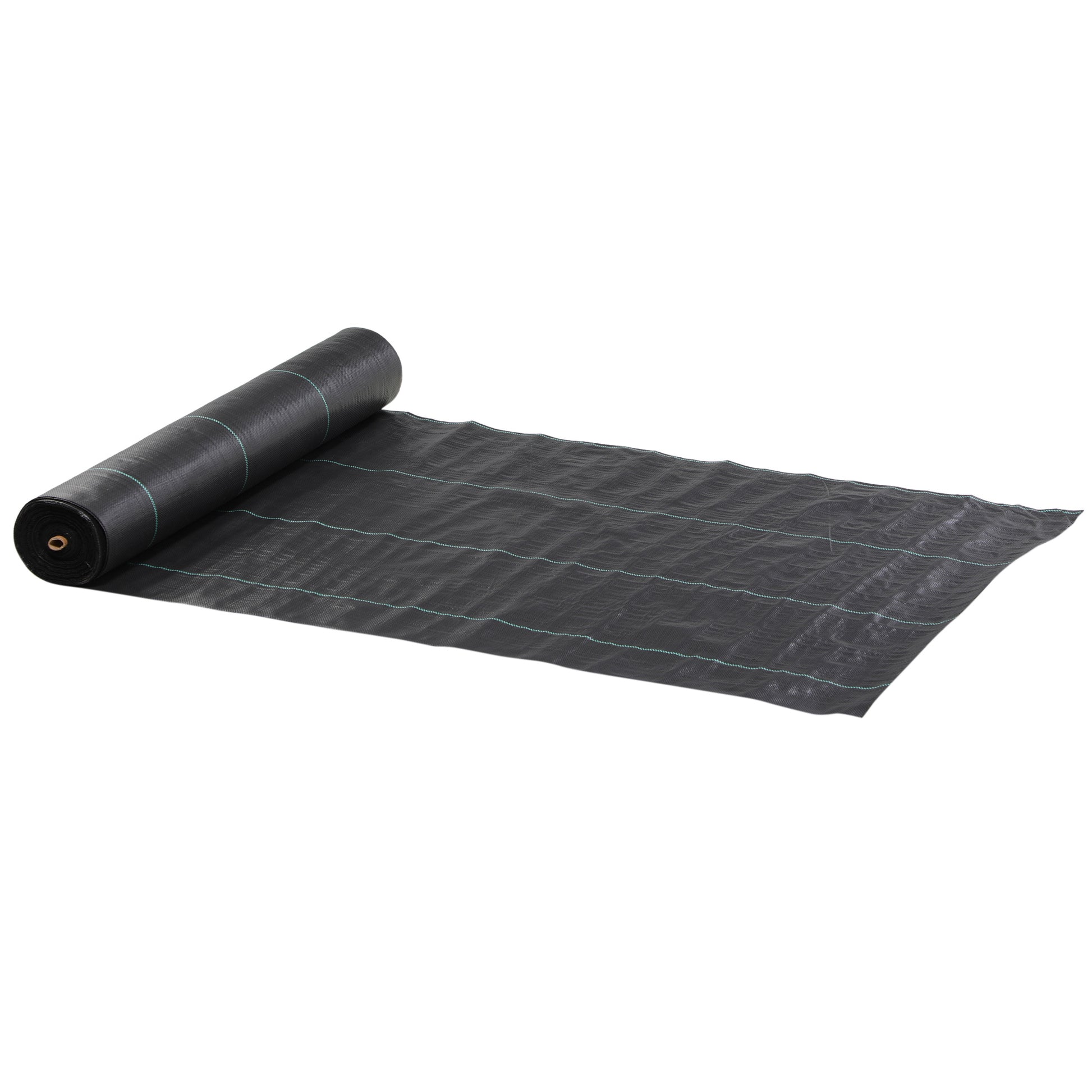 Weed Control Fabric Weed Barrier 2x50 m Geotextile Mesh 130 g/m² for Weed and Weed Control Garden Mesh Roll Black