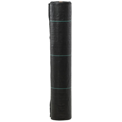 Weed Control Fabric Weed Barrier 2x50 m Geotextile Mesh 130 g/m² for Weed and Weed Control Garden Mesh Roll Black