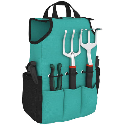 9-Piece Garden Tool Set Robust Aluminum Gardening Tool Set with Secure Locking Pruning Shears and Lightweight Garden Bag for Women and Men