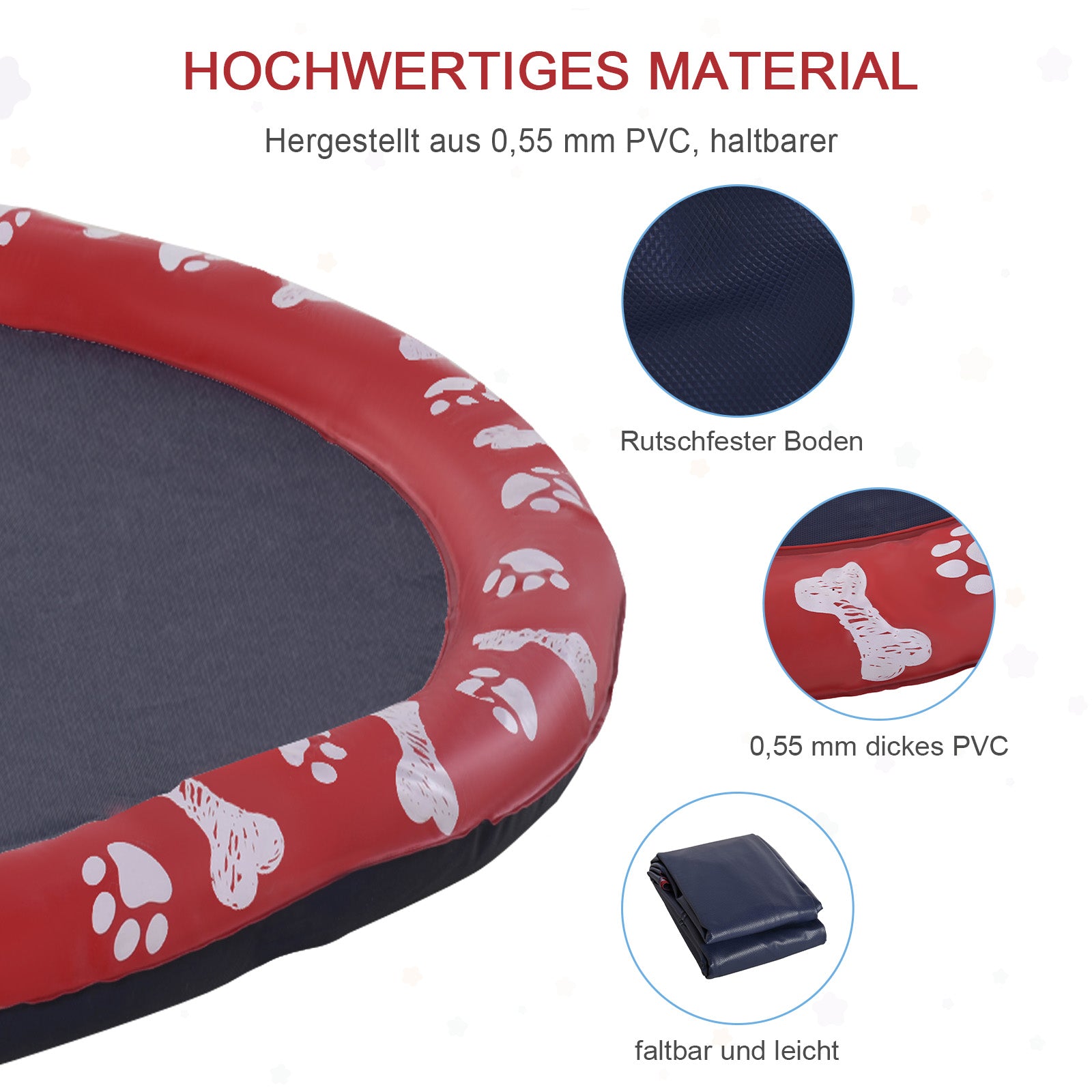 150 cm Sprinkler Mat Dog Inflatable Splash Pad Non-Slip Water Playmat Water Mat Playmat Paddling Pool Water Sprinkler Dog Pool for Pets Summer Garden