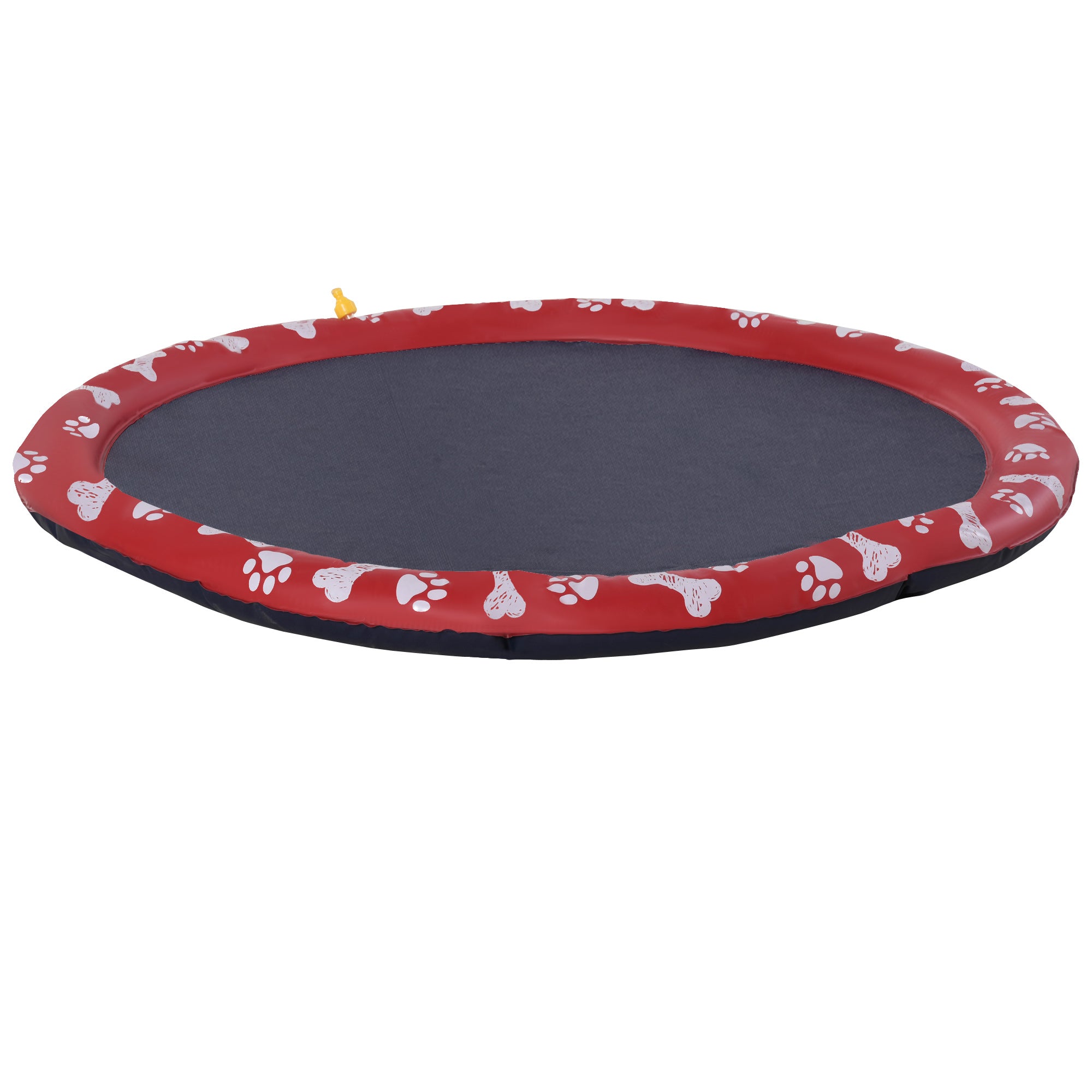 150 cm Sprinkler Mat Dog Inflatable Splash Pad Non-Slip Water Playmat Water Mat Playmat Paddling Pool Water Sprinkler Dog Pool for Pets Summer Garden