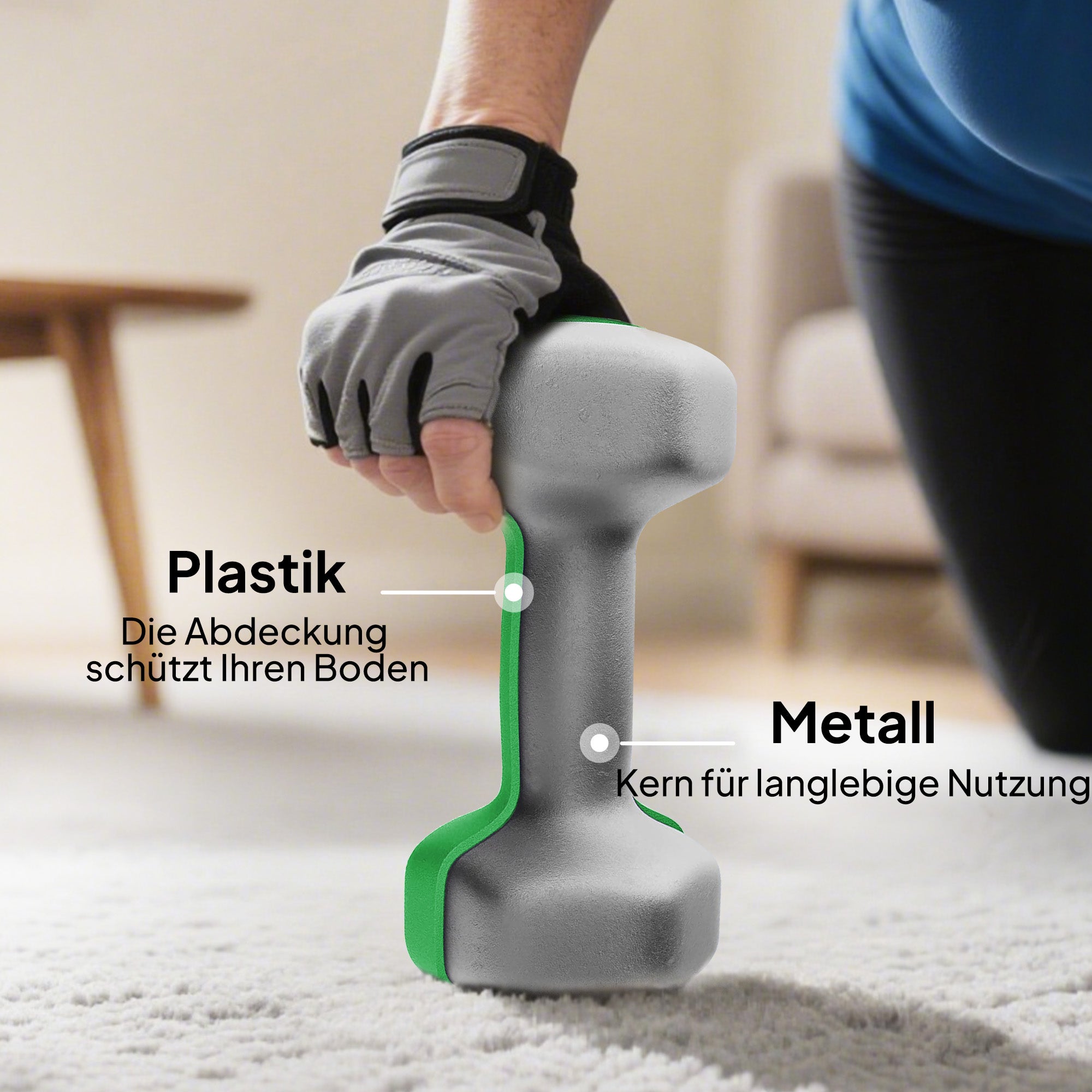 SPORTNOW Dumbbell Set — 8-Piece Hex Dumbbells (1–4 kg) with Storage Rack, Non-Slip Grip, Floor-Protective Coating — Home Gym