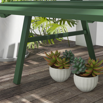 2-Seater Aluminum Garden Bench, Weatherproof Bench, UV-Resistant Garden Furniture with Slatted Design, Park Bench 240kg Load Capacity, Balcony Bench for Balcony Terrace, Garden, 123x67x79cm, Green