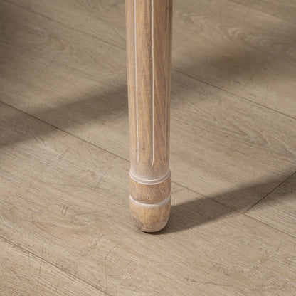 Dining Chairs 2-Piece Set Kitchen Chair with Rattan Backrest, Linen Look, Upholstered Chair in French Style, for Living Room, Dining Room, Gray