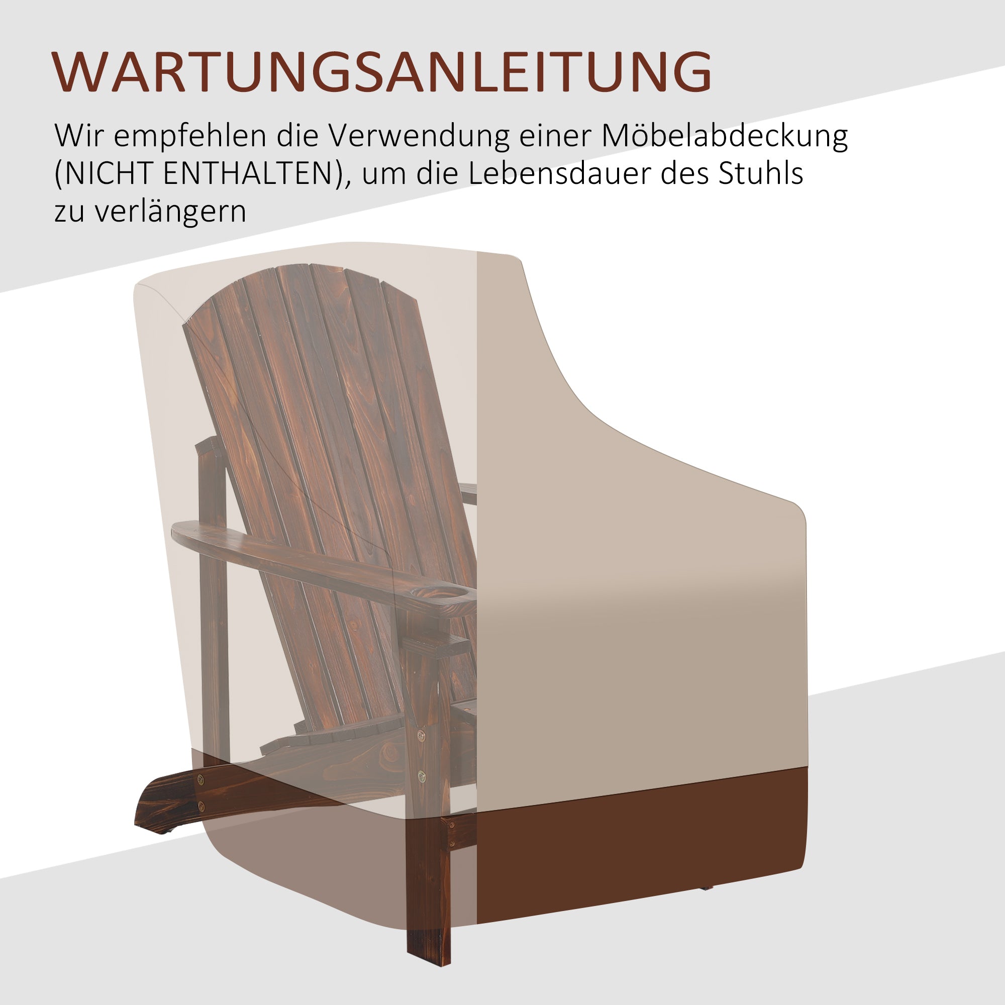 Adirondack Garden Chair with Cup Holder Garden Lounger Balcony Chair Solid Wood Charcoal 72.5 x 97 x 93 cm