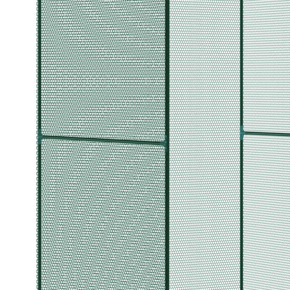 Gardening Cage for Plants and Insects with Roll-Up Door and Steel Frame for Garden, Terrace, Patio 120x120x180 cm Dark Green