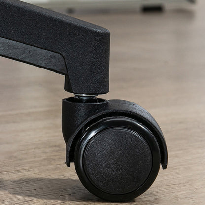 Mesh Swivel Office Chair High Back Office Chair with Adjustable Headrest Lumbar Support 4D Foldable Armrest Adjustable Height 62x64x112-120 cm Black